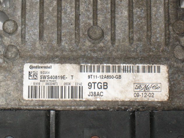 5WS40819ET ECU FORD TRANSIT CONNET SID206 9TGB 9T1112A650GB 5WS40819E-T - Foto 2
