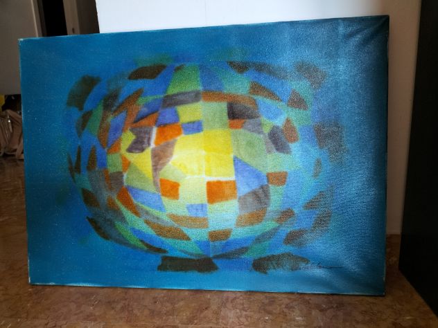 Quadro Sfera Astratta di Natale Autelitano anni 80 - Foto 6