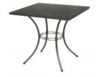 Tavolo acciaio smontabile colore grigio 75x75 cm