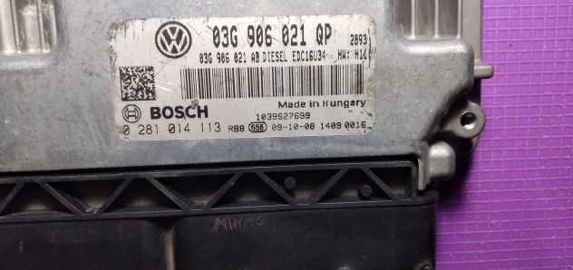 centralina motore Skoda 03G906021QP Bosch 0281014113 - Foto 7