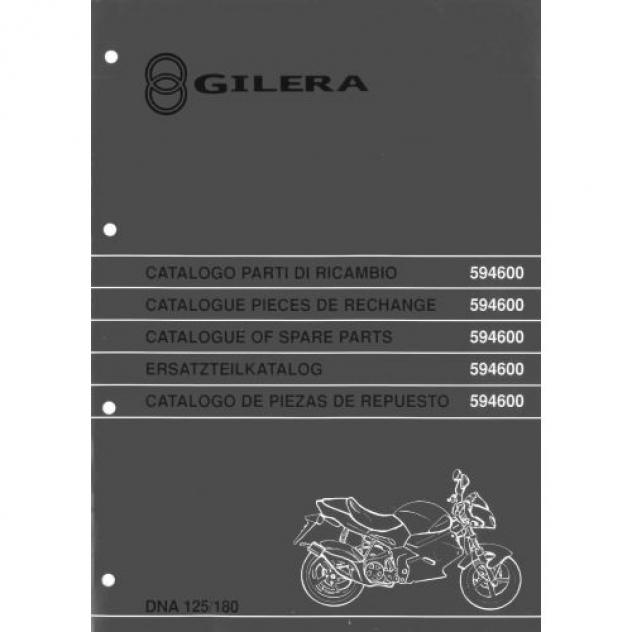 Catalogo ricambi in PDF per Gilera DNA 125 e 180 - 4 tempi