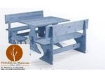 Set Panche e Tavoli Pub ristorante Azzurro cm 150