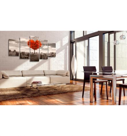 Quadro Cuore E Tronchi 100x50 E 200x100 - Vintage - ARREDALACASA - Foto 2