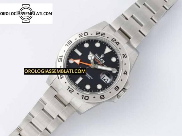 Rolex Replica EXPLORER II 42MM 216570 NERO 904L SS 1:1 BEST EDITION QUADRANTE NERO SUL BRACCIALE 3285 V4 - Foto 10