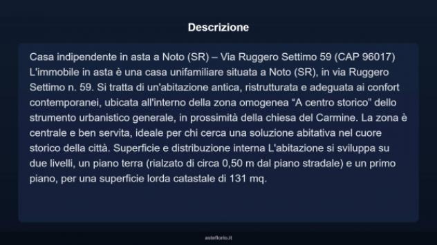 Immobile in asta di 131 m² con più di 5 locali in vendita a Noto - Foto 5