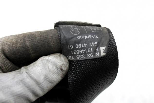 13149531 CINTURA DI SICUREZZA ANTERIORE DESTRA OPEL MERIVA A 1.7 D 74KW 5M 5P (2004) RICAMBIO USATO - Foto 2