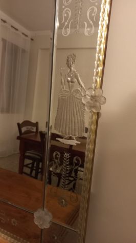 Specchio artistico vintage in vetro di Murano - primi anni '80 - Foto 3