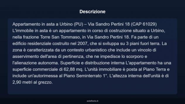 Immobile in asta di 62 m², box auto in vendita a Urbino - Foto 5