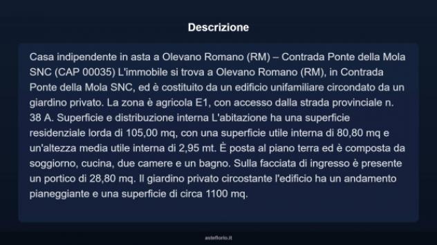 Immobile in asta di 105 m² con più di 5 locali in vendita a Olevano Romano - Foto 4