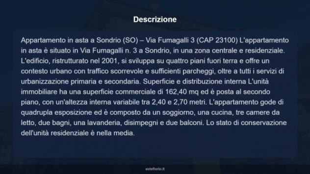 Immobile in asta di 162 m² con più di 5 locali e box auto in vendita a Sondrio - Foto 9