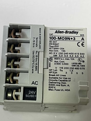 Allen Bradley 100 MO9N*3 Contattore Controllo motori - Foto 2
