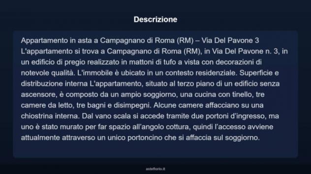 Immobile in asta di 112 m² con più di 5 locali in vendita a Campagnano di Roma - Foto 4