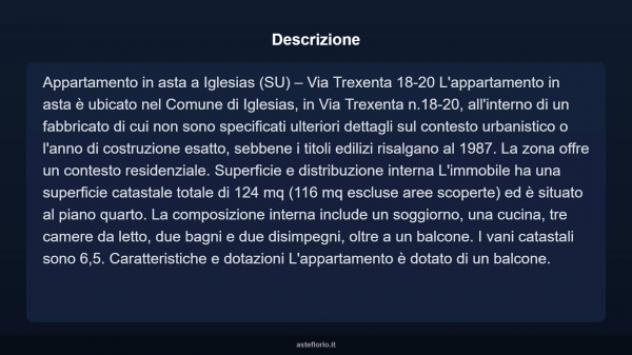 Immobile in asta di 124 m², box auto in vendita a Iglesias - Foto 3