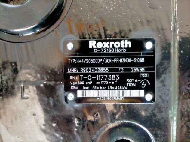 Pompa Rexroth HA4VSO500DP/30R-PPH13N00-S1068 - Foto 4
