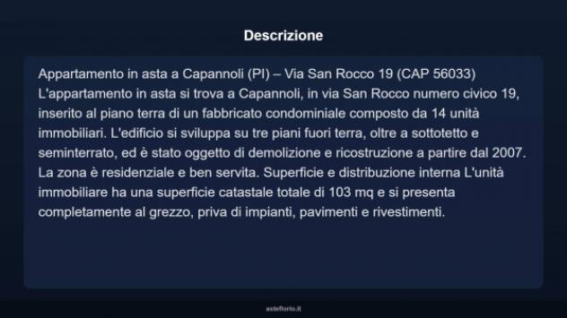 Immobile in asta di 103 m², box auto in vendita a Capannoli - Foto 3