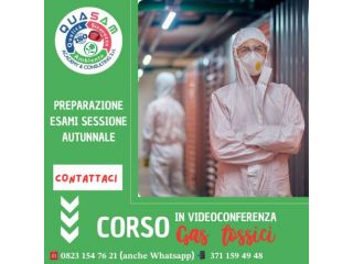 23/10/26: Corso gas tossici (preparazione all'esame) in videoconferenza - ITALIA