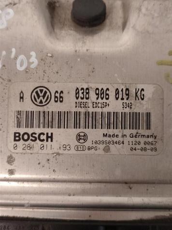 CENTRALINA MOTORE SEAT Leon 1° Serie 038906019KG 0281011193 diesel 1896 (9905) - Foto 2