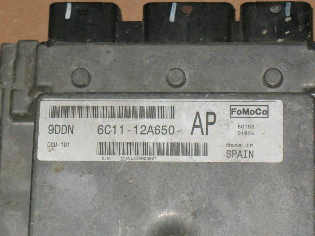 6C1112A650AP ECU FORD TRANSIT 6C11-12A650-AP DCU-101 9DDN 6C1112A650AP - Foto 2