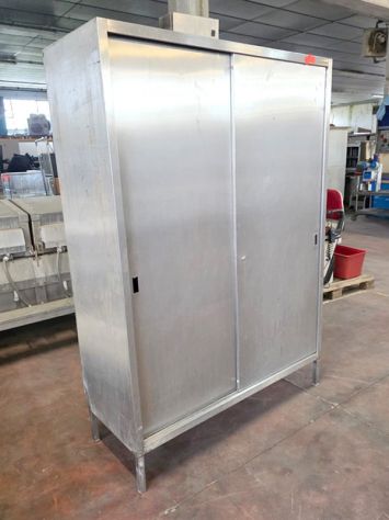 armadio inox per cucina alimentare usato