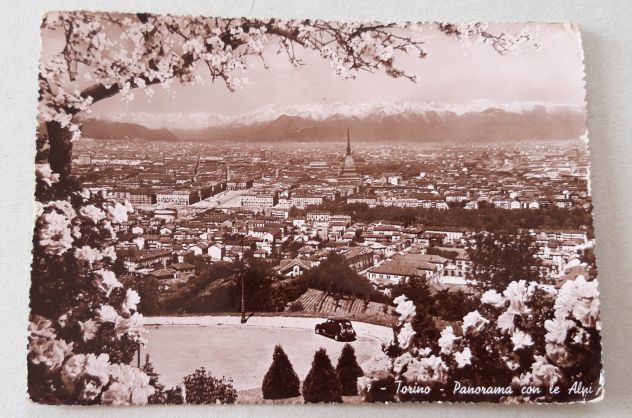 Torino - Panorama con le Alpi
