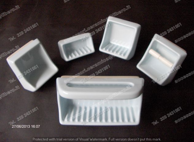 #ASSORTIMENTO di PORTASAPONI BAGNO Porcellana 'SPEA'_ VINTAGE - Foto 4
