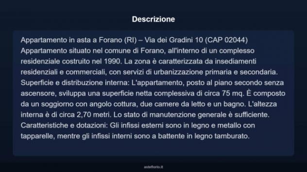 Immobile in asta di 75 m² in vendita a Forano - Foto 4