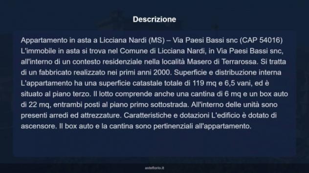 Immobile in asta di 119 m², box auto in vendita a Licciana Nardi - Foto 17