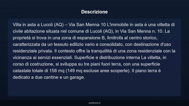 Immobile in asta di 158 m², box auto in vendita a Lucoli - Foto 5