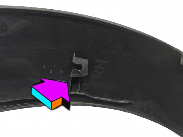 MODANATURA ARCO RUOTA POSTERIORE DX MINI One 2° Serie 7157106 N12 B14 A Benzina 1400 (0613) - Foto 14