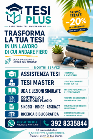ASSISTENZA TESI E TUTORAGGIO ACCADEMICO