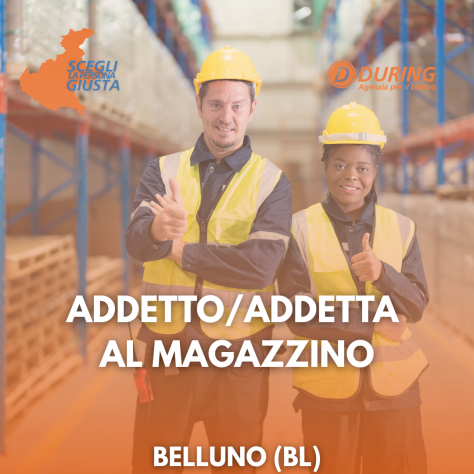 ADDETTO/ADDETTA AL MAGAZZINO