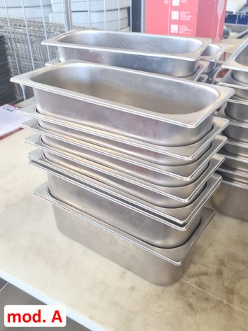 vaschette gelato inox singole e doppie usate - Foto 4