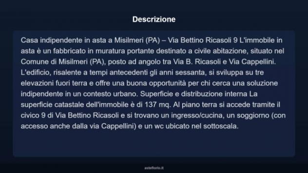 Immobile in asta di 137 m² con più di 5 locali in vendita a Misilmeri - Foto 3