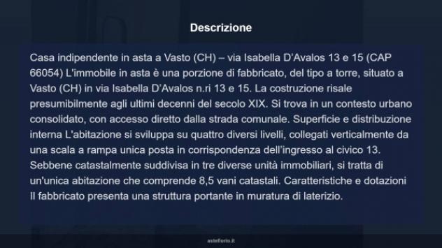 Immobile in asta di 160 m² con più di 5 locali in vendita a Vasto - Foto 17