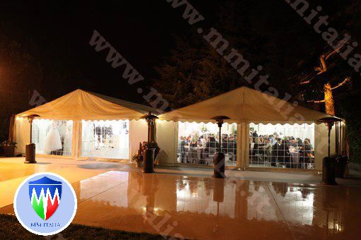 STRUTTURE IN PVC 8 X 20 X 4,4 MT. USO CERIMONIE FESTE PROFESSIONALI - Foto 8