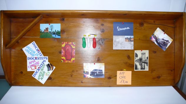 Bacheca Appunti in legno epoca '800 antico utensile reinterpretato