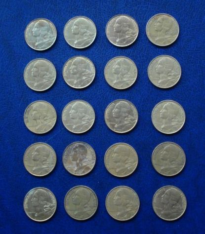 LOTTO372 - FRANCIA 20 CENTIMES LOTTO DI 20 MONETE VEDI FOTO E DESCRIZIONE - Foto 2
