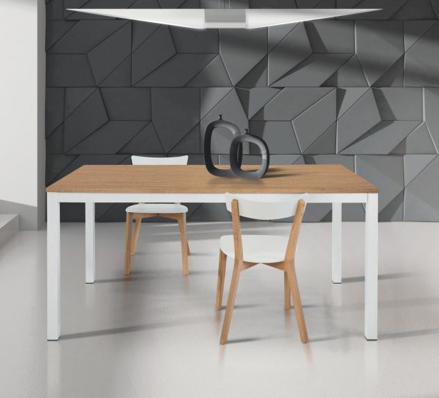 TAVOLO MODERNO ALLUNMGABILE ROVERE