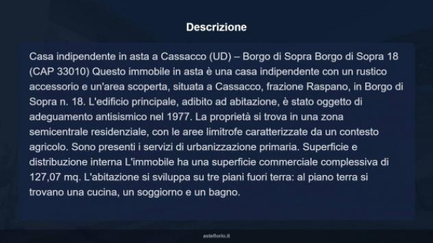 Immobile in asta di 127 m² con più di 5 locali in vendita a Cassacco - Foto 11