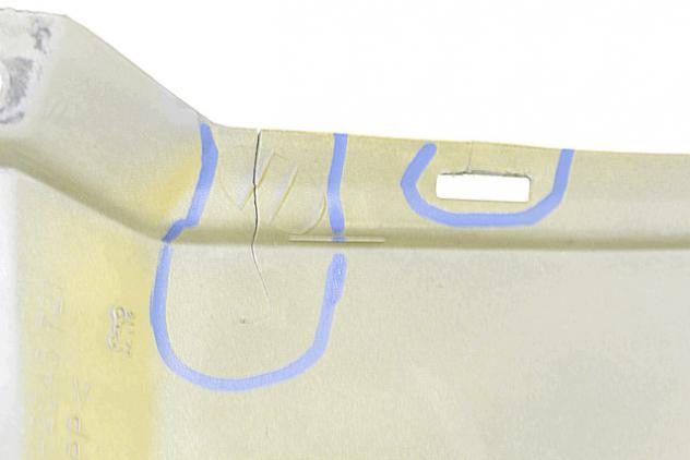 CARENA RIVESTIMENTO SCATOLA FILTRO ARIA BMW F 650 GS R13 1999 - 2007 46637673204 AIR BOX FAIRING ATTACCHI ROTTI CON CREPA - Foto 3