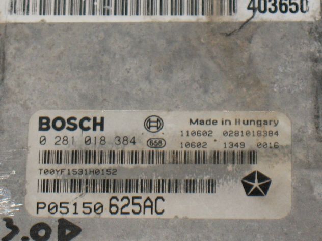 0281018384 ECU JEEP GRAND CHEROKEE THEMA 3.0 EDC17C49-3.92 P05150625AC - Foto 2
