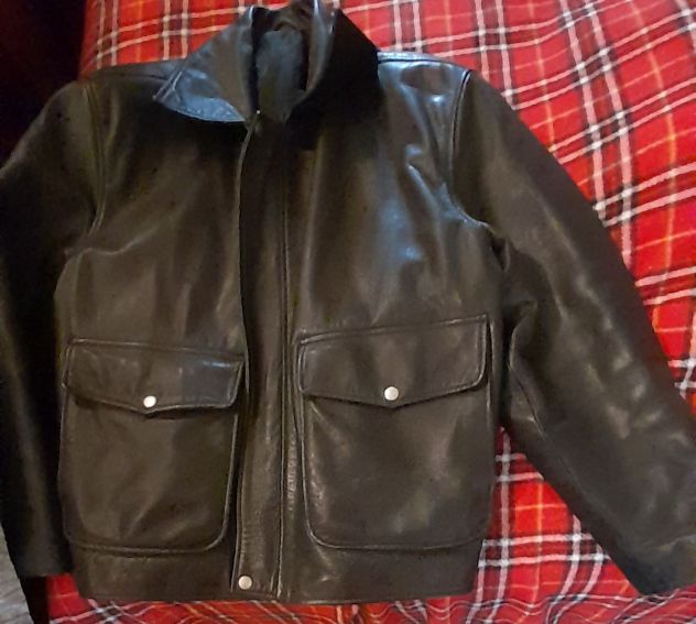 Giubbotto di pelle vintage tg xl usato poco - Foto 4