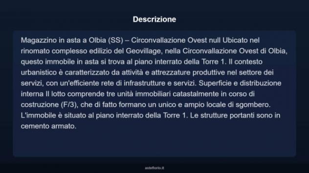 Immobile in asta di 120 m² in vendita a Olbia - Foto 3
