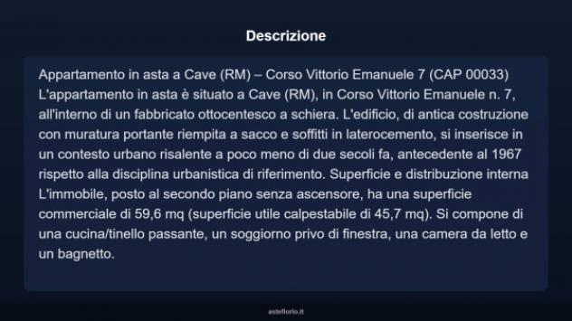Immobile in asta di 59 m² in vendita a Cave - Foto 4
