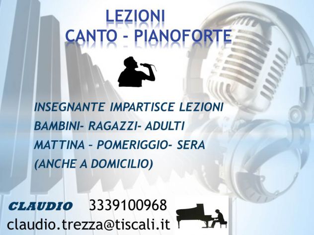 lezioni di canto e pianoforte