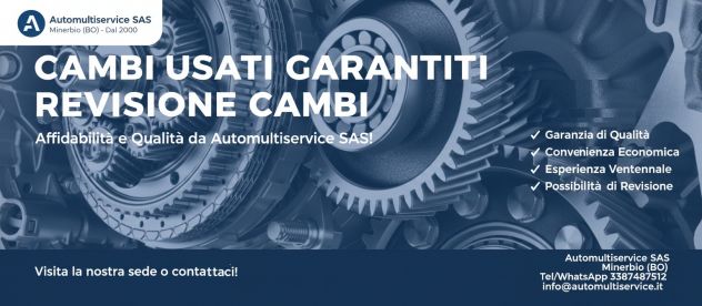 Vendita CAMBI usati e revisionati per autoveicoli