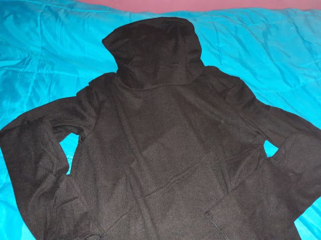 Maglia Gotic/Punk collo alto irregolare nera Tg S - NUOVA - Foto 2