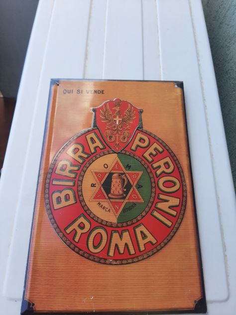 INSEGNA BIRRA PERONI TARGA IN RILIEVO - Foto 2