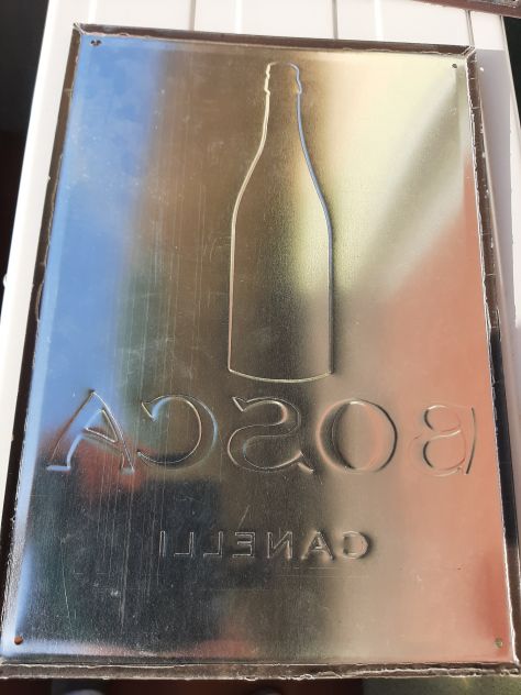 INSEGNA BOSCHI GRAN SPUMANTE BRUT TARGA IN RILIEVO - Foto 6