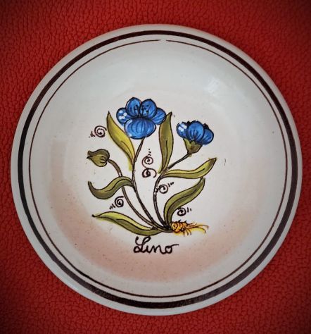 Piatti decorativi in ceramica, vintage, smaltati e decorati a mano - Foto 2